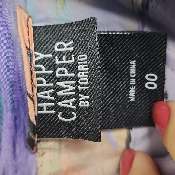 Happy Camper By Torrid‎ Colorful Abstract Women's Jacket - Picture 5 of 9